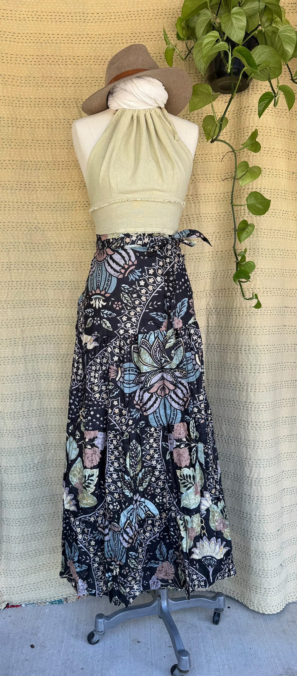 Gypsy Cotton Wrap Skirt - openheartsmend