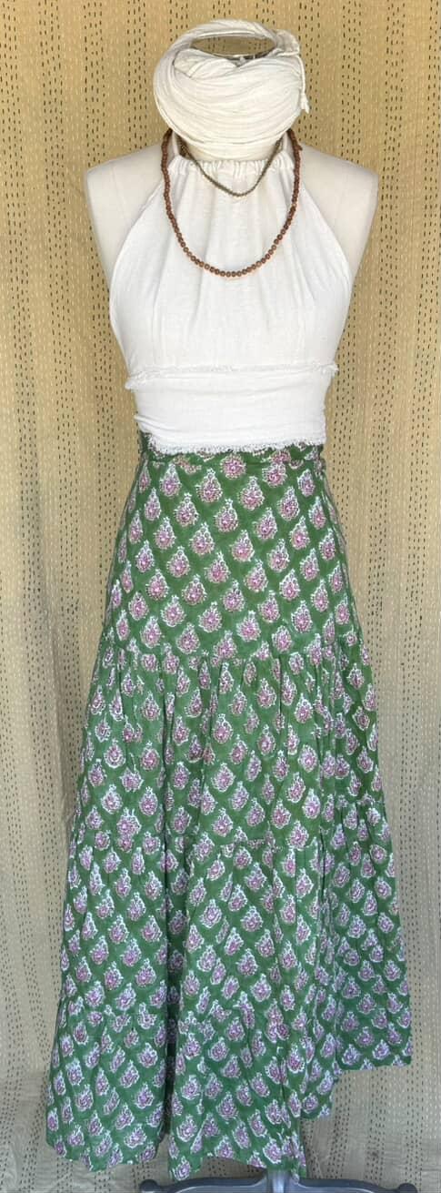 Gypsy Cotton Wrap Skirt