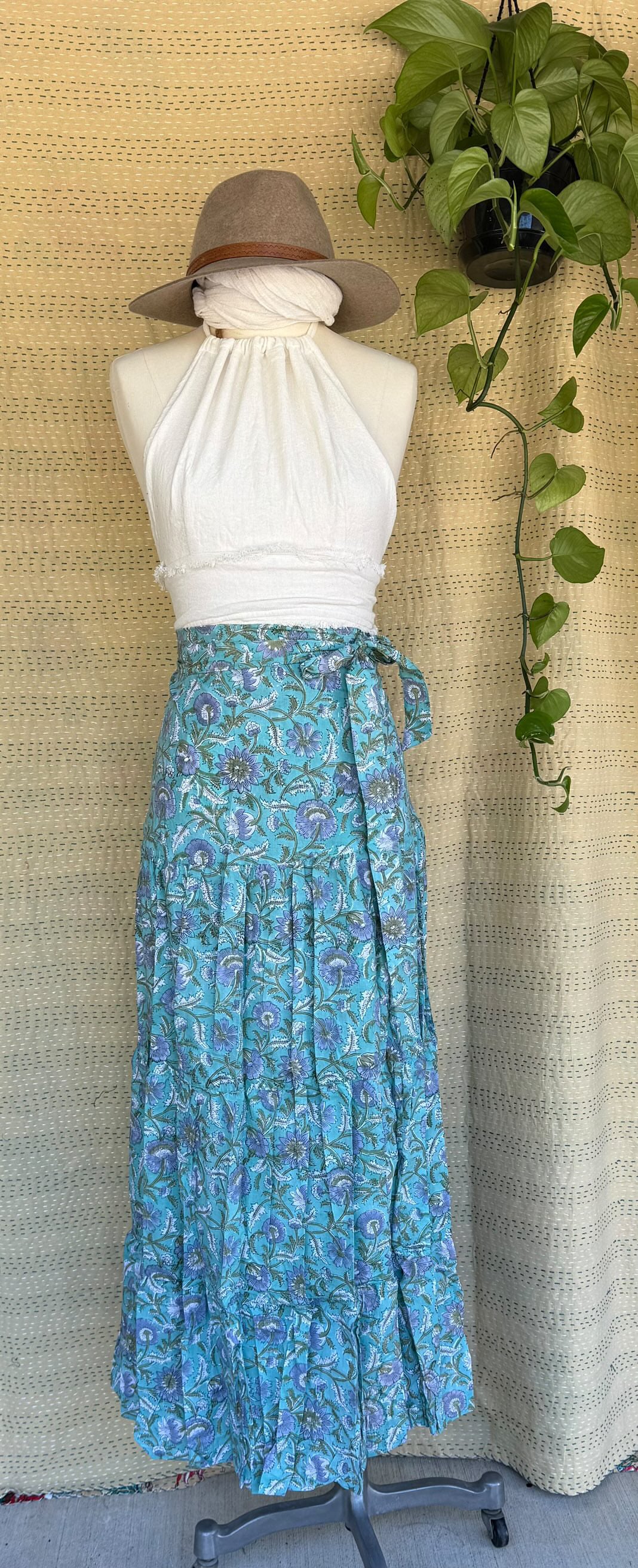 Gypsy Cotton Wrap Skirt