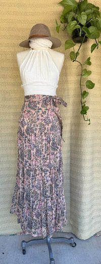 Gypsy Cotton Wrap Skirt