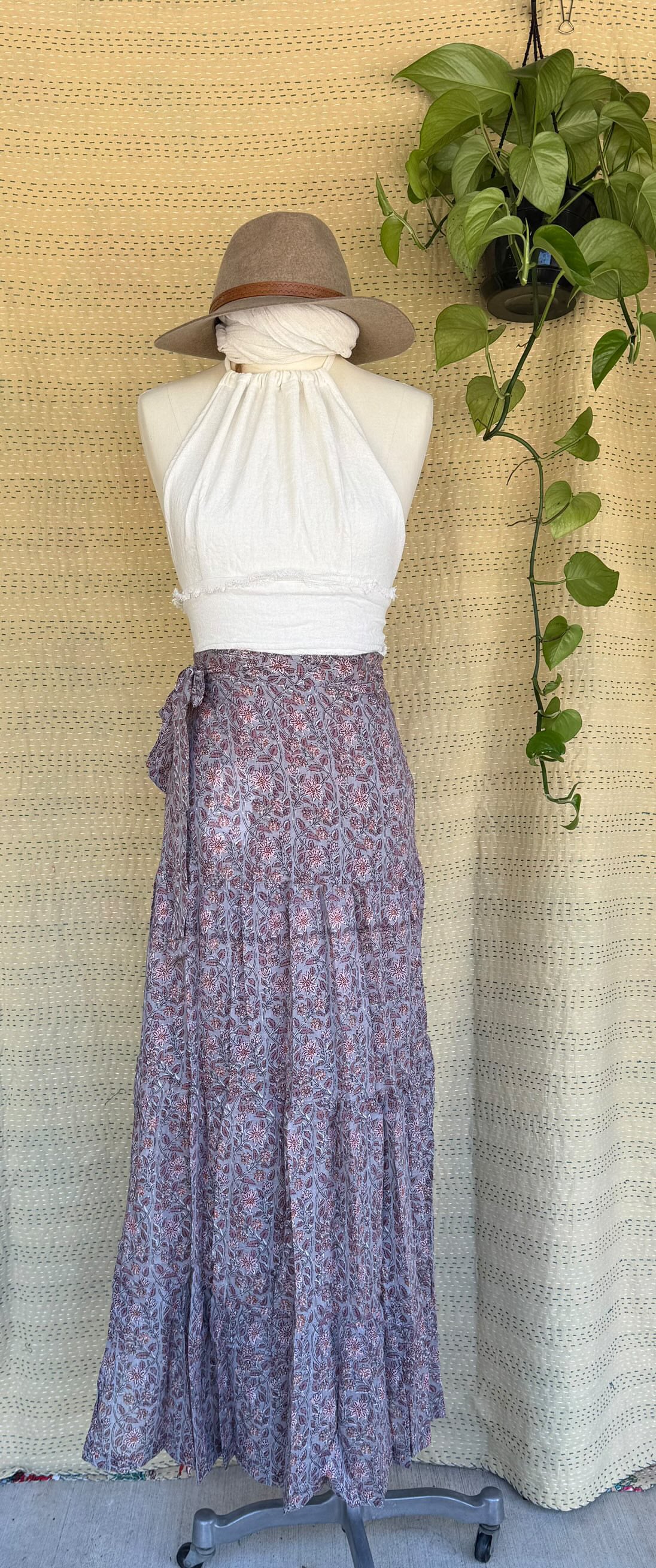 Gypsy Cotton Wrap Skirt