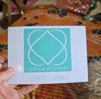 Open Hearts Mend Gift Cards - Ethically sourced, handmade clothing gift cards supporting local artisans, perfect for any occasion. Available in various denominations.