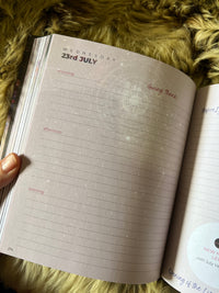 Gratitude Diary - A5-sized, featuring astrology snippets and motivational content for mindful living, created by a local artisan.