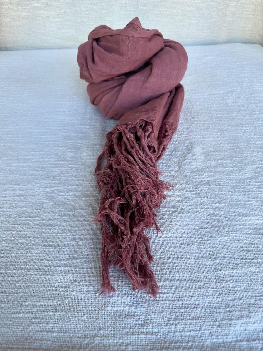 "X-Large Hand Dyed Organic Cotton Shawls from Open Hearts Mend, versatile as shawls, sarongs, and scarves, featuring new season hues and eco-friendly organic cotton."