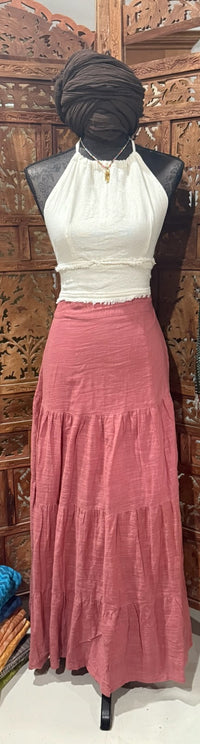 Gypsy Cotton Wrap Skirt