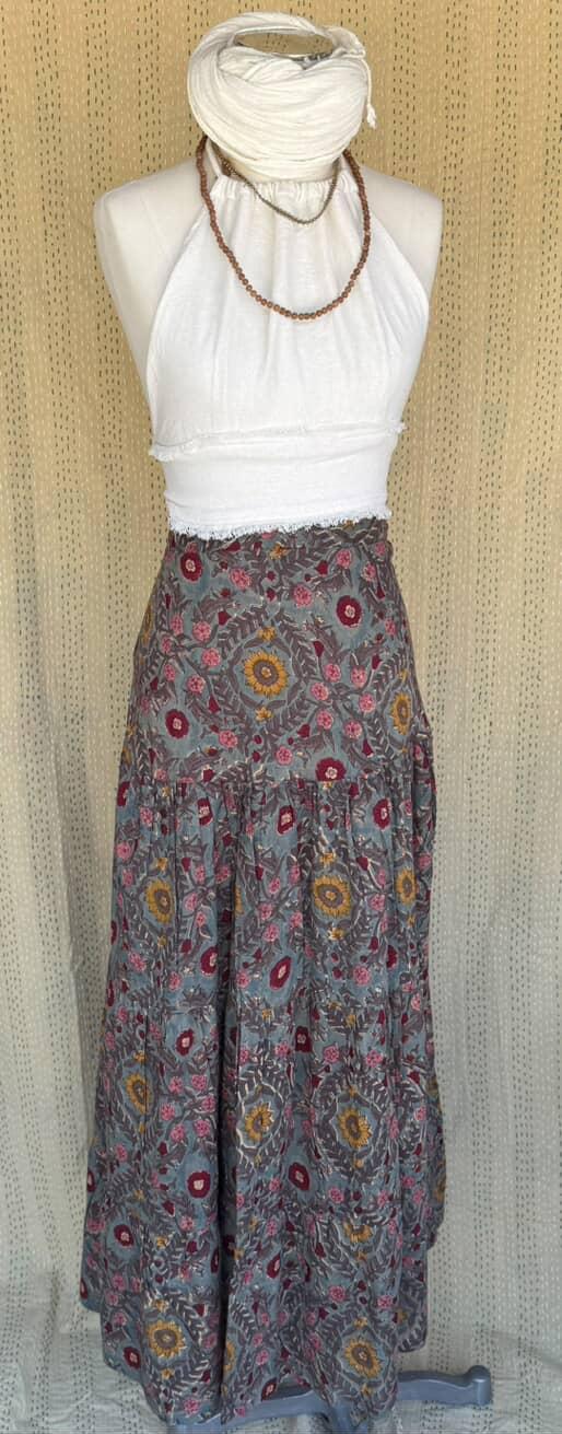 Gypsy Cotton Wrap Skirt