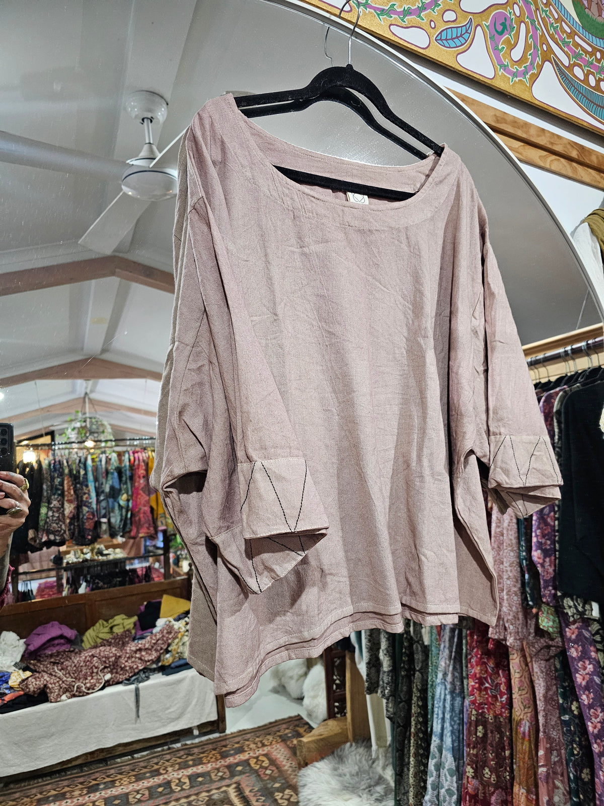 Desert Dream Top Cotton Linen Mix